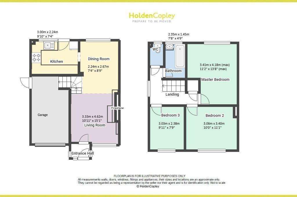 3 bedroom semi-detached house for sale - floorplan