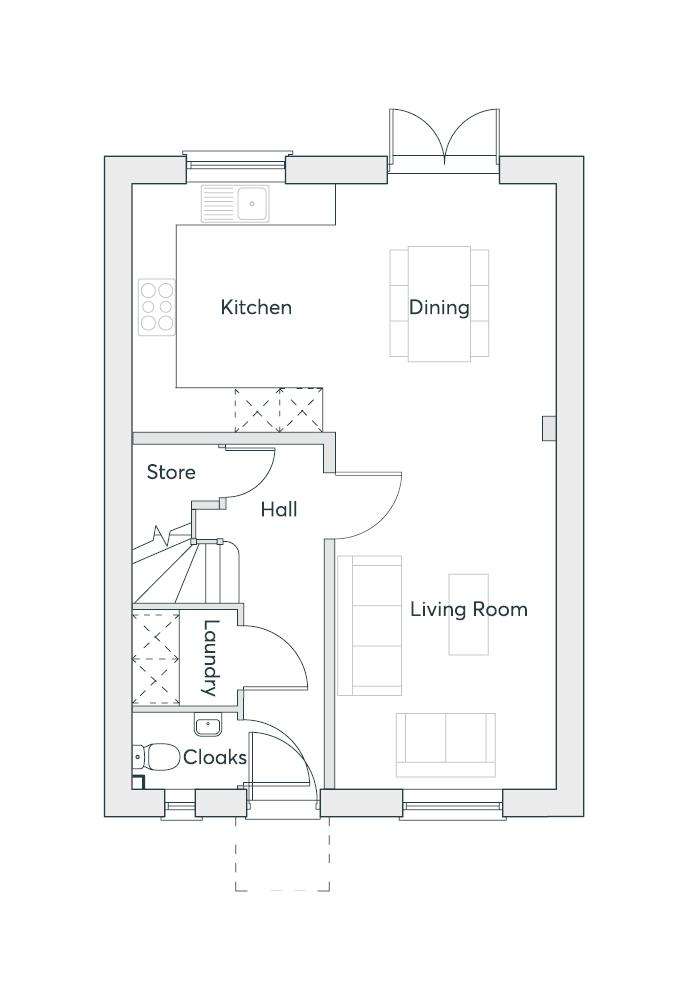 3 bedroom detached house for sale - floorplan