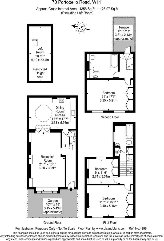 3 bedroom terraced house to rent - floorplan