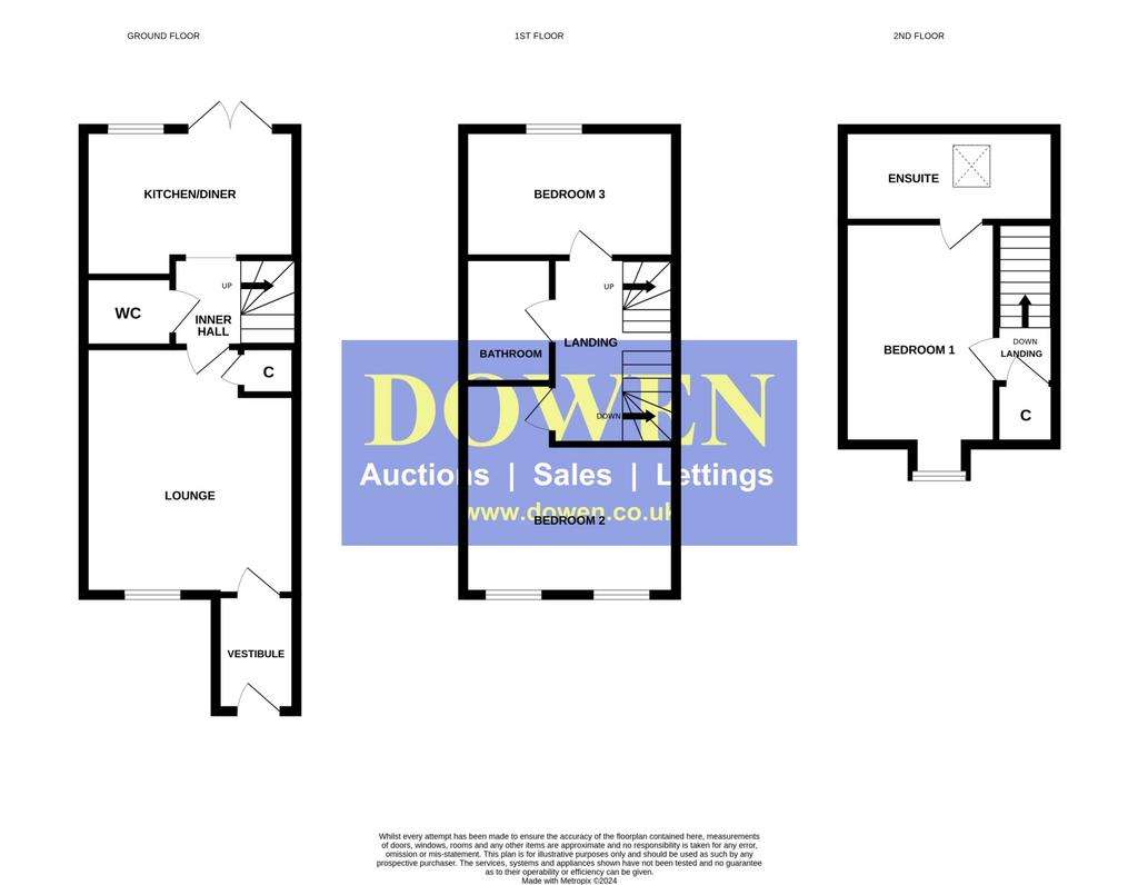 3 bedroom terraced house for sale - floorplan