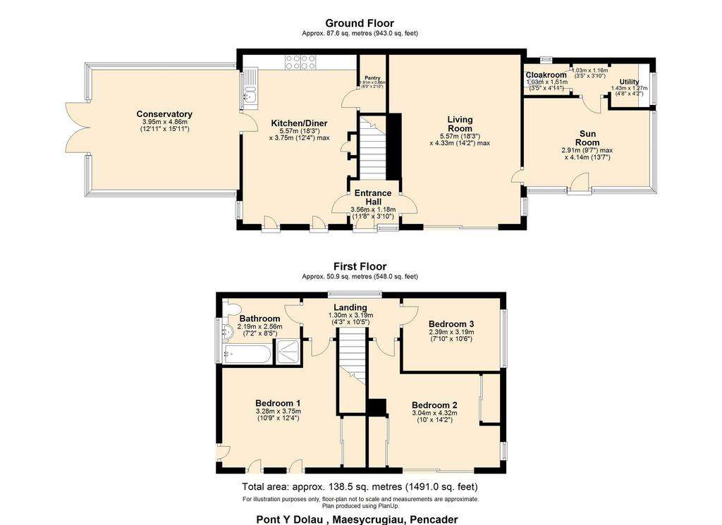 3 bedroom detached house for sale - floorplan