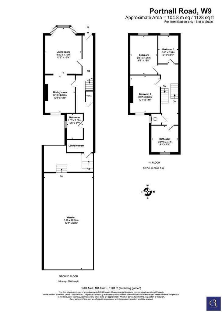 3 bedroom flat for sale - floorplan