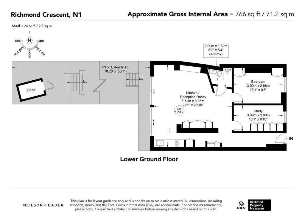 1 bedroom flat to rent - floorplan