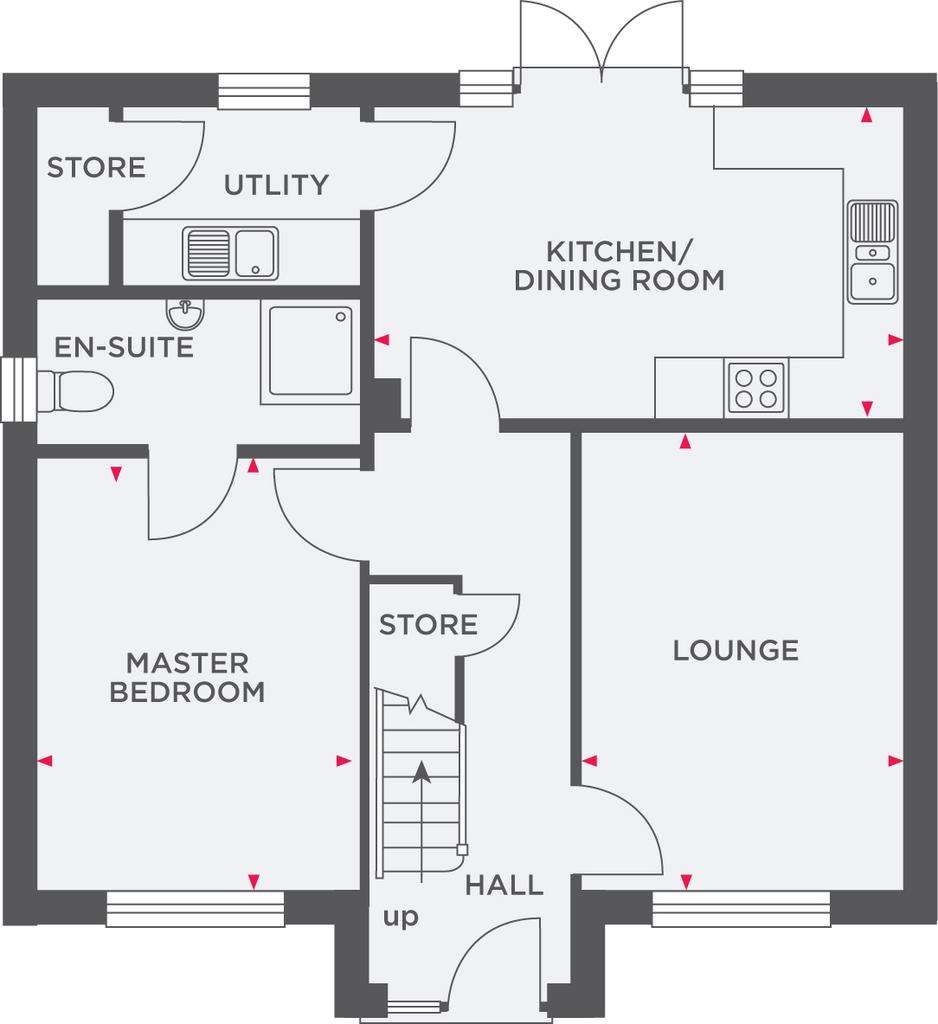 3 bedroom detached house for sale - floorplan