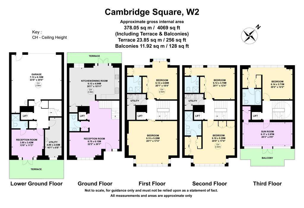 5 bedroom terraced house to rent - floorplan