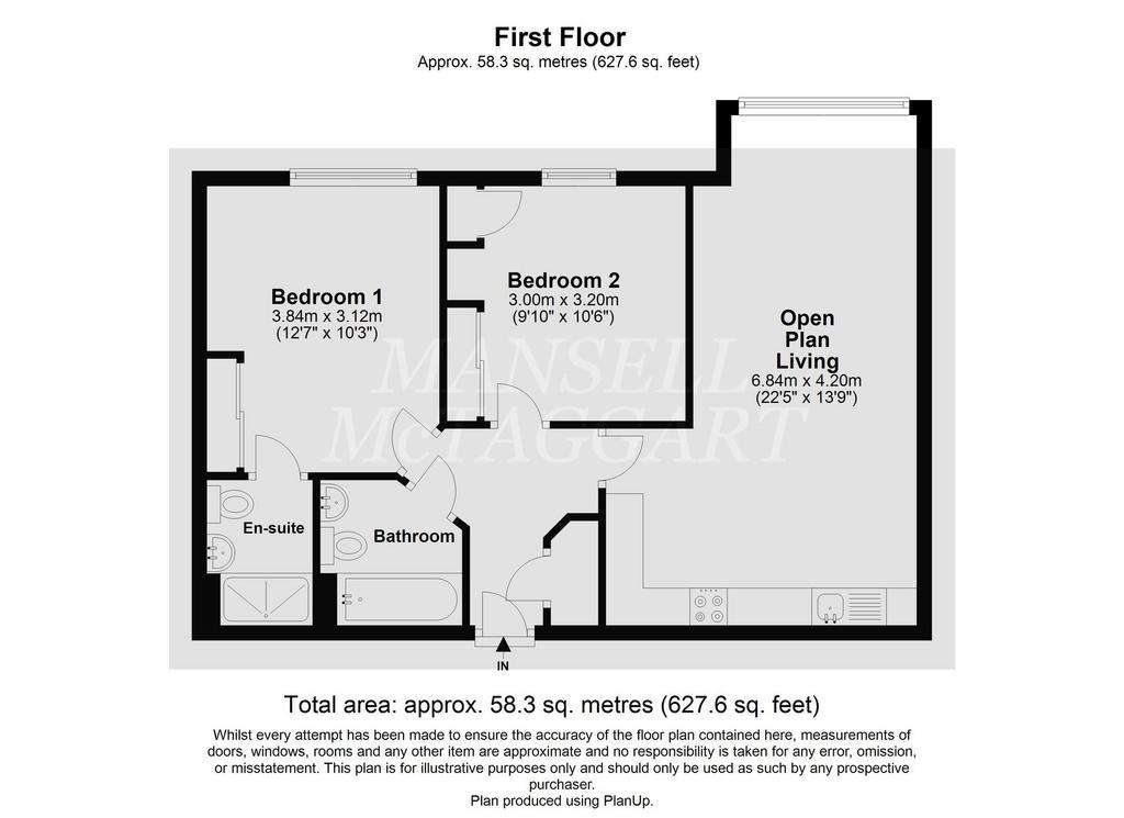 2 bedroom flat for sale - floorplan