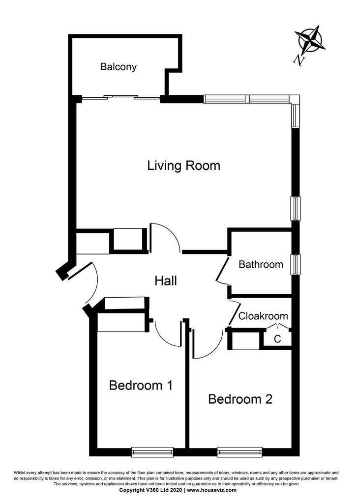 2 bedroom ground floor flat for sale - floorplan