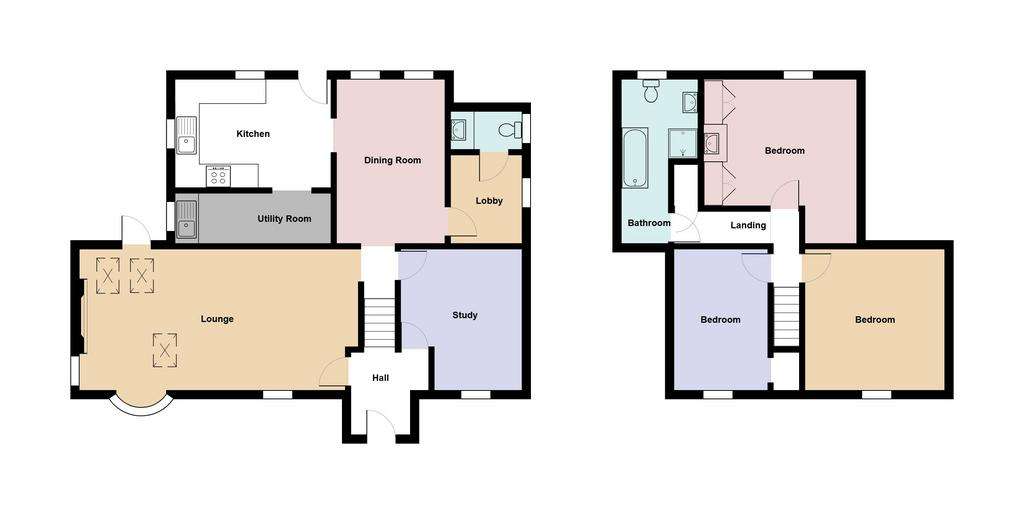 3 bedroom cottage for sale - floorplan