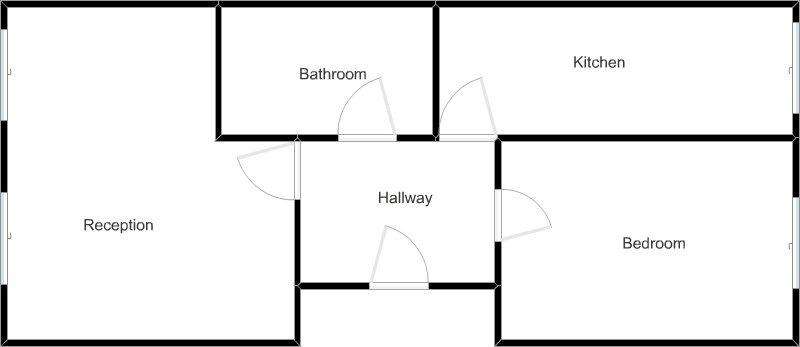 1 bedroom flat to rent - floorplan