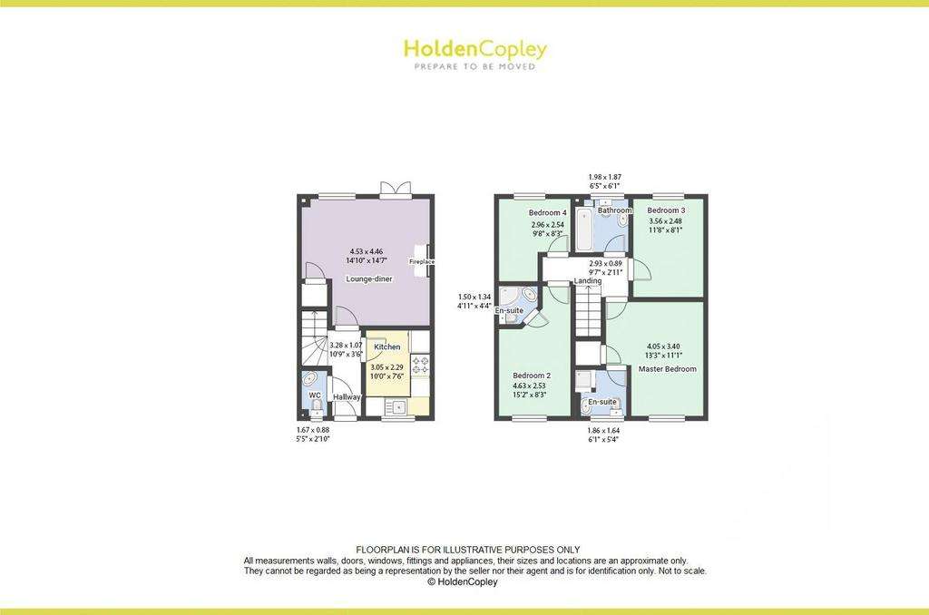 4 bedroom terraced house for sale - floorplan