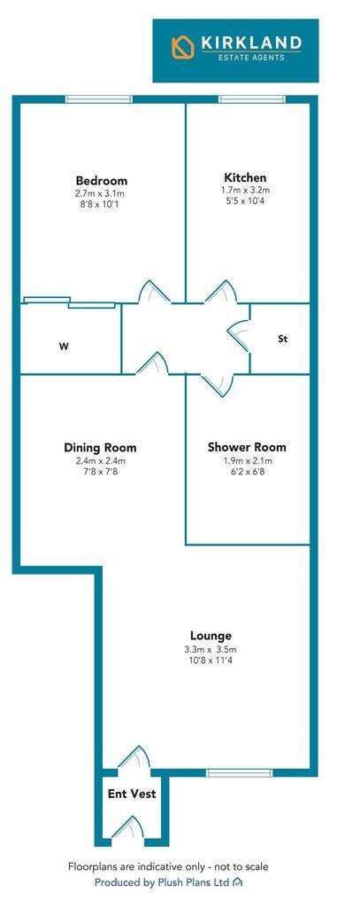 1 bedroom flat for sale - floorplan