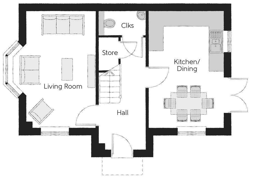 3 bedroom detached house for sale - floorplan