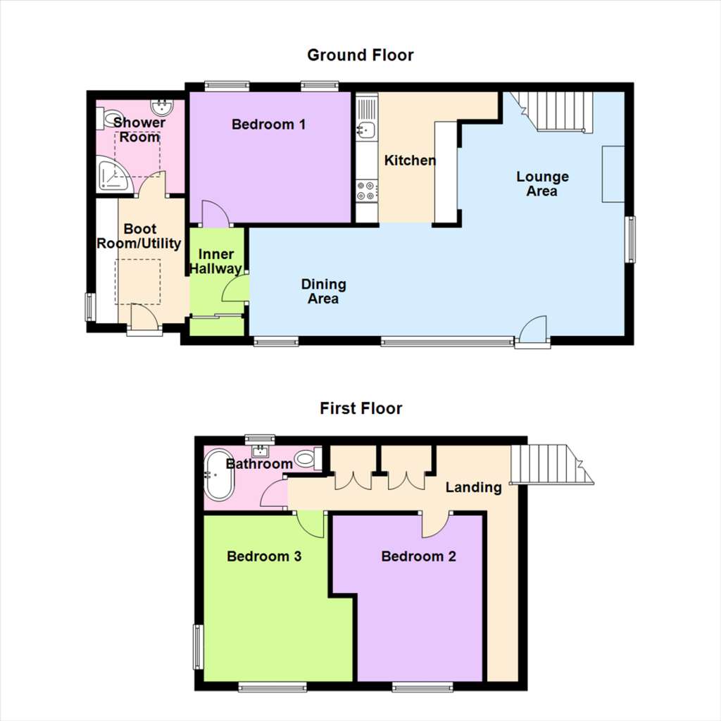 3 bedroom detached house for sale - floorplan