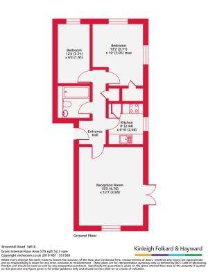 2 bedroom flat to rent - floorplan