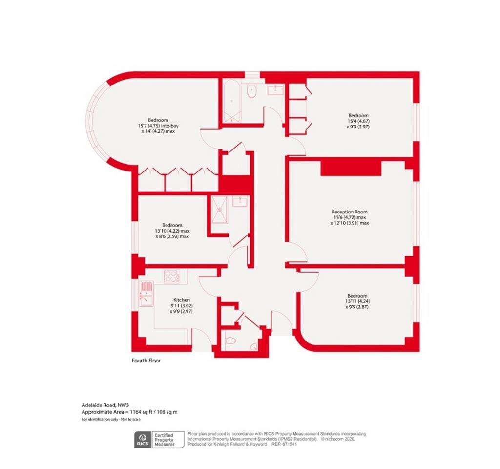 4 bedroom flat to rent - floorplan