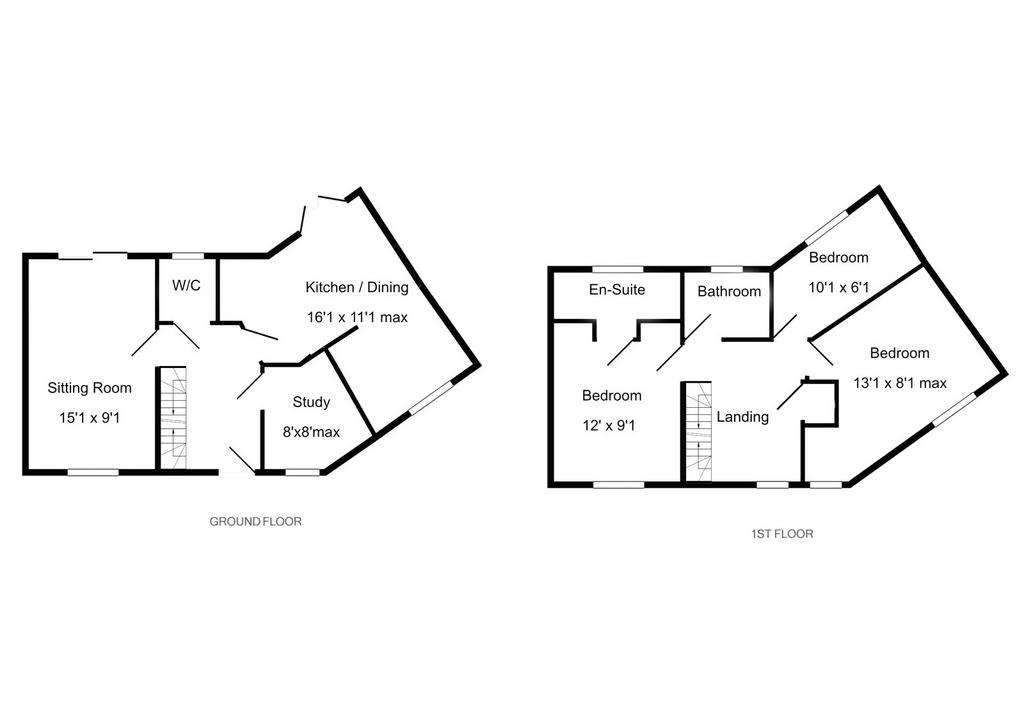 3 bedroom semi-detached house for sale - floorplan