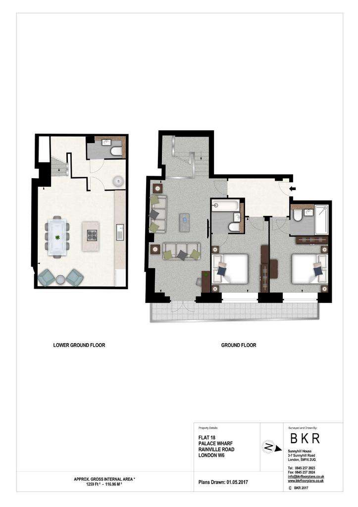 2 bedroom flat to rent - floorplan