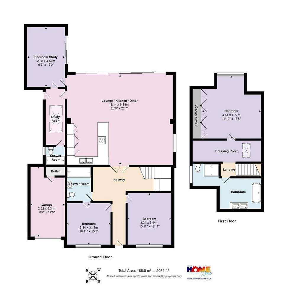 4 bedroom detached bungalow for sale - floorplan