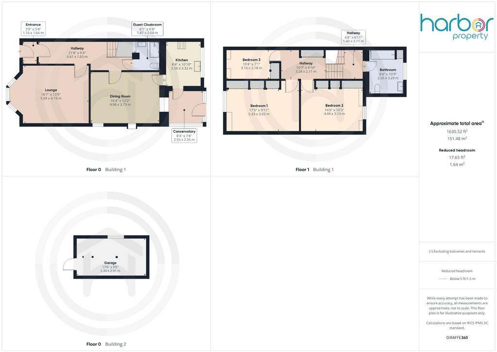 3 bedroom semi-detached house for sale - floorplan