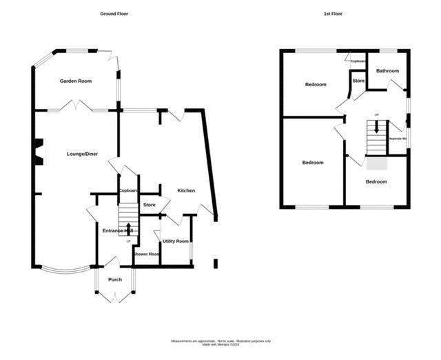 3 bedroom semi-detached house for sale - floorplan