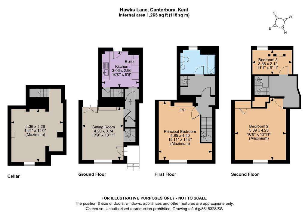 7 bedroom terraced house for sale - floorplan