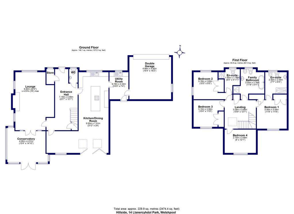 4 bedroom detached house for sale - floorplan