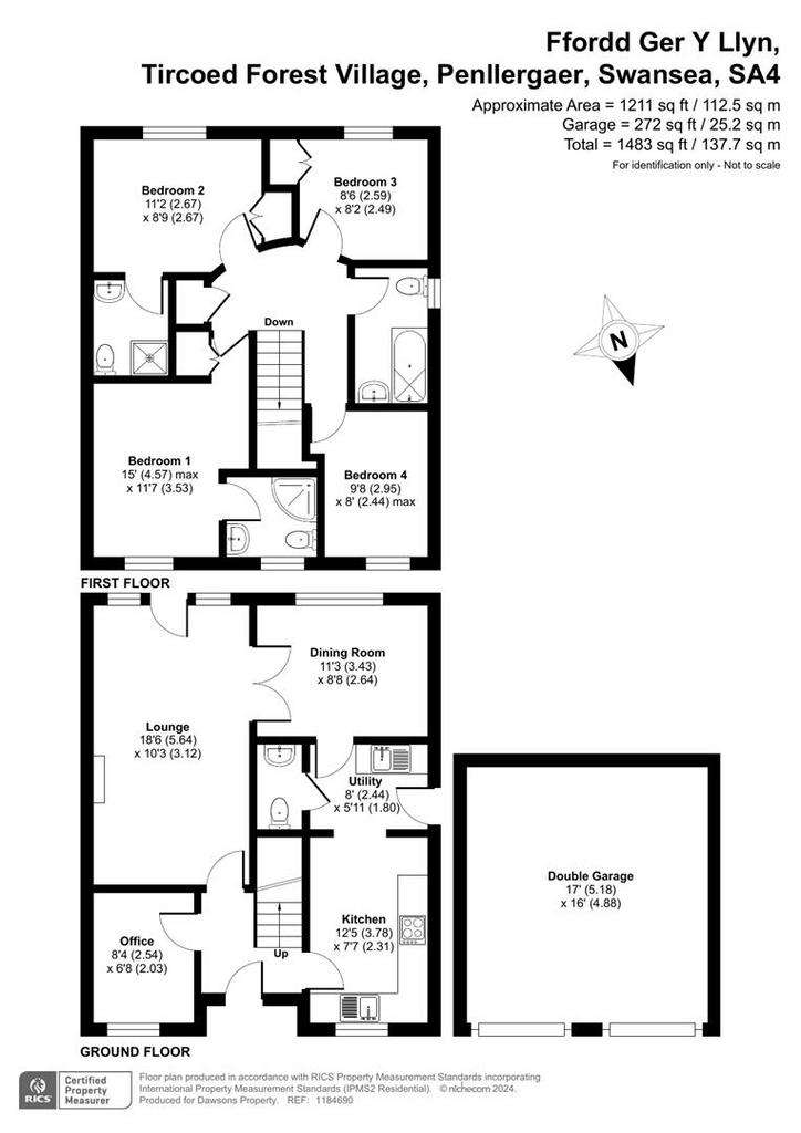 4 bedroom detached house for sale - floorplan