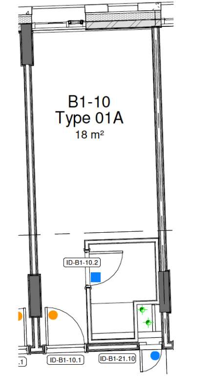 Studio flat to rent - floorplan