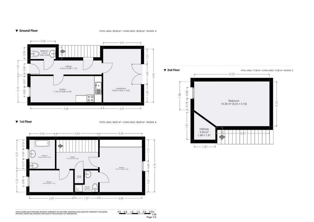 3 bedroom semi-detached house for sale - floorplan