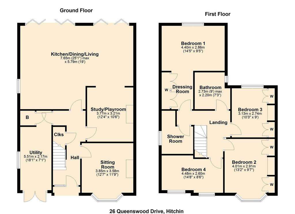 4 bedroom semi-detached house for sale - floorplan