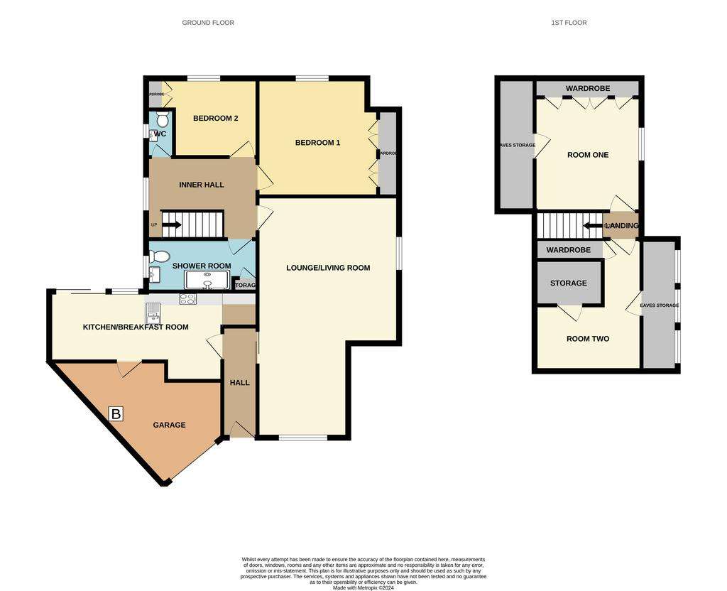 2 bedroom bungalow for sale - floorplan