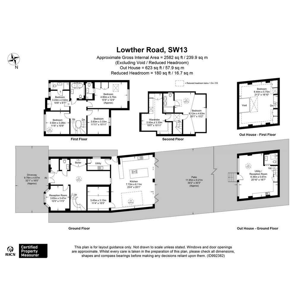 6 bedroom detached house to rent - floorplan