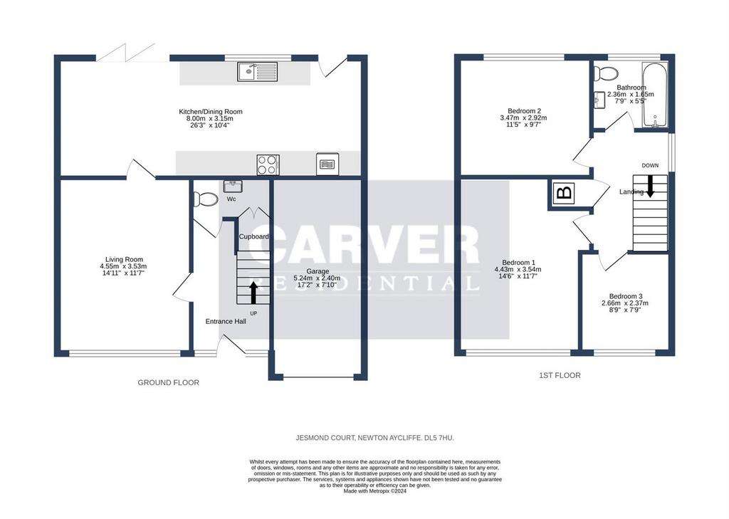 3 bedroom detached house for sale - floorplan