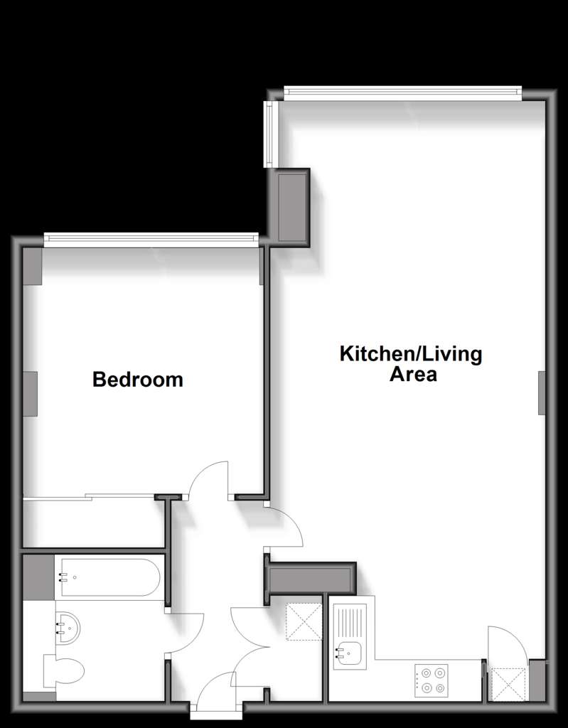 1 bedroom flat for sale - floorplan