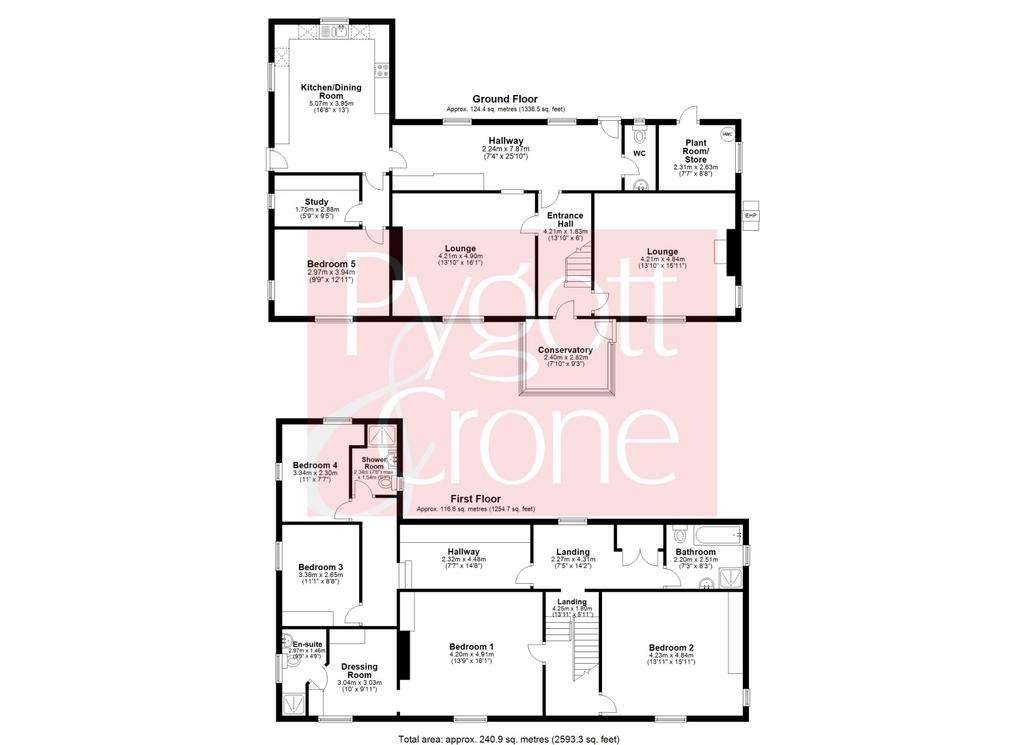 5 bedroom detached house for sale - floorplan