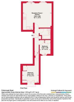 2 bedroom flat to rent - floorplan