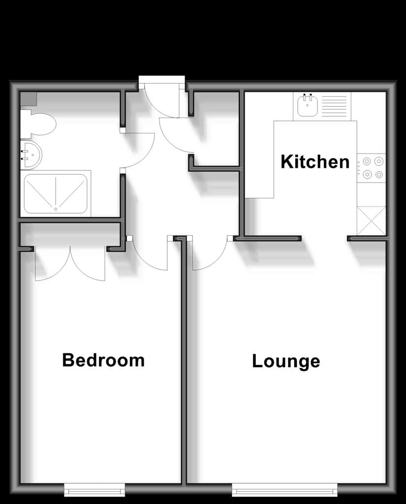 1 bedroom flat for sale - floorplan