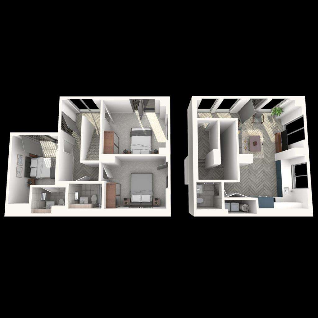 2 bedroom town house to rent - floorplan