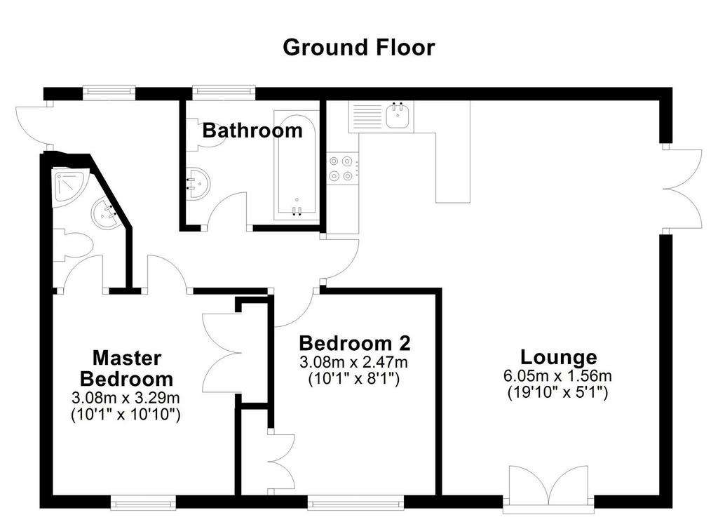 2 bedroom flat for sale - floorplan