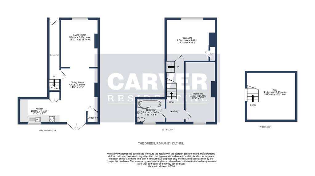 3 bedroom terraced house for sale - floorplan