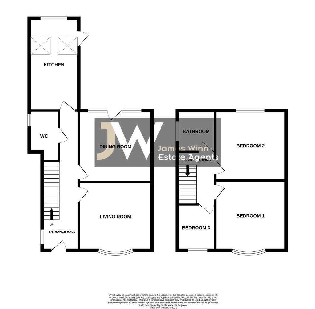 3 bedroom semi-detached house for sale - floorplan