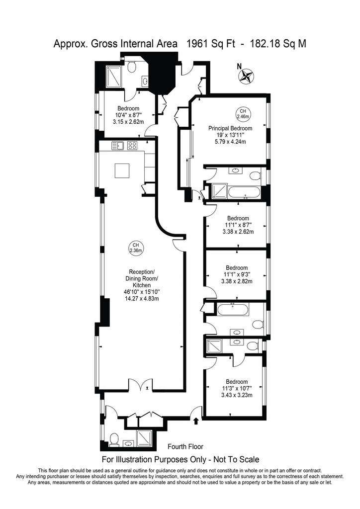 5 bedroom flat to rent - floorplan