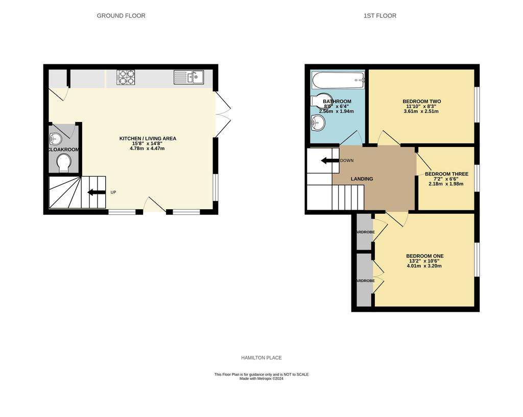 3 bedroom detached house to rent - floorplan