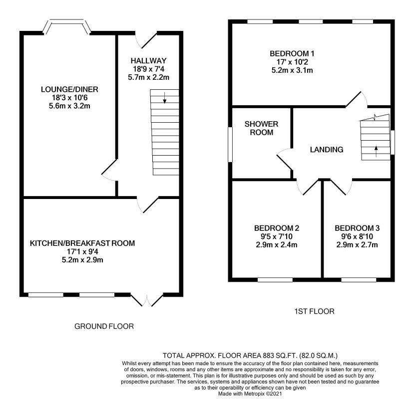 3 bedroom detached house for sale - floorplan