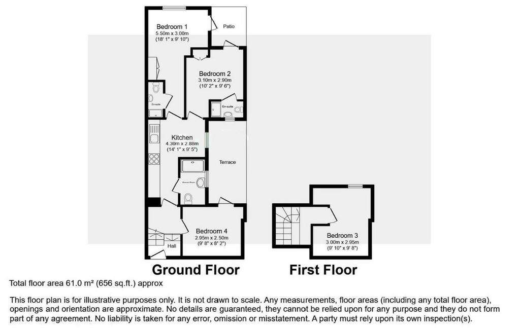 4 bedroom house to rent - floorplan