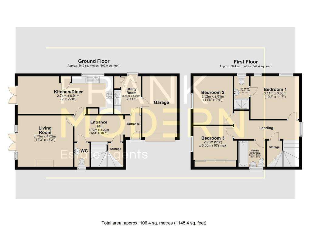 3 bedroom detached house for sale - floorplan