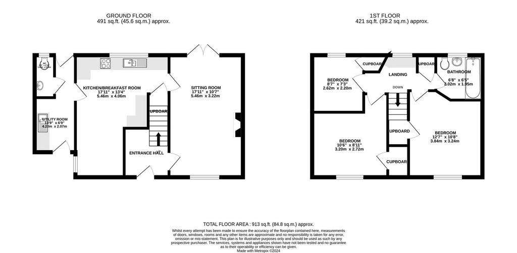 3 bedroom semi-detached house for sale - floorplan