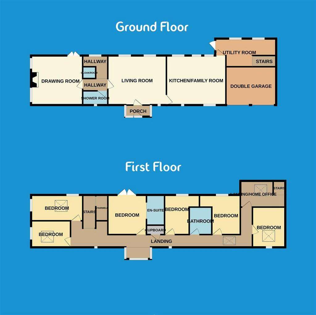 6 bedroom barn conversion for sale - floorplan