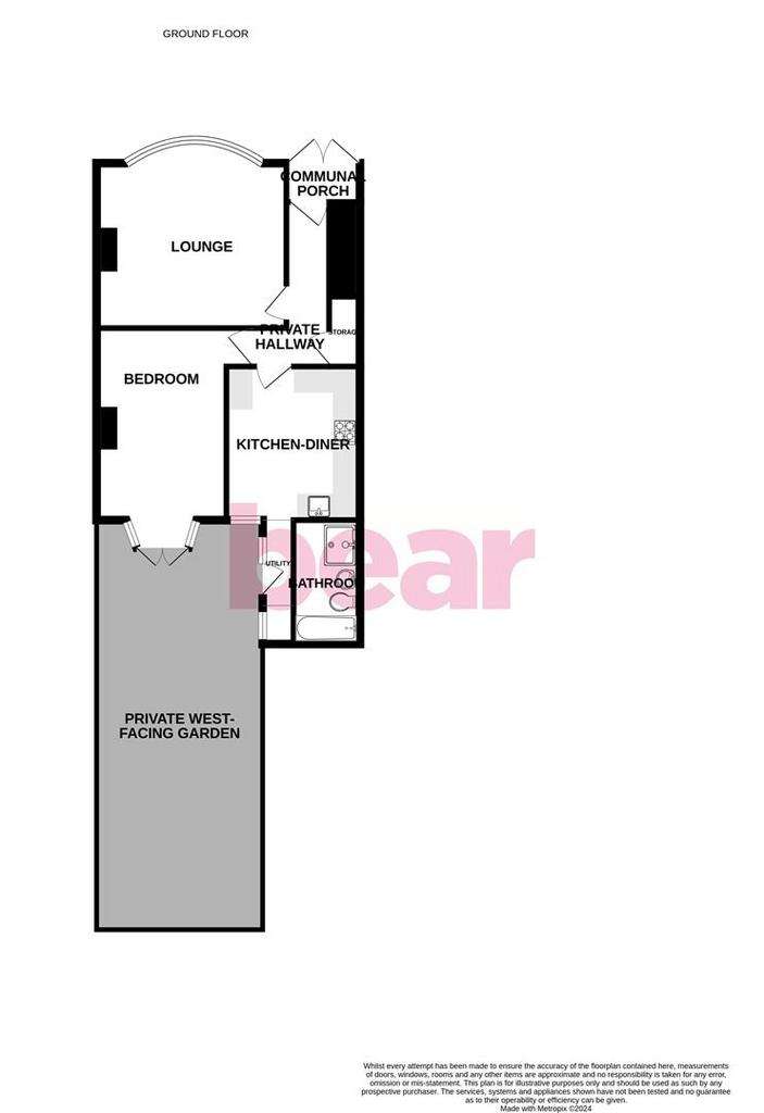 1 bedroom flat for sale - floorplan