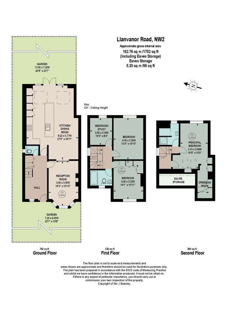 4 bedroom semi-detached house for sale - floorplan